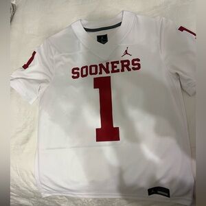 Oklahoma Sooners Jordan White Dri-FIT Jersey